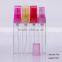 7ml Clear Refillable Perfume Atomizer Glass Bottle With Plastic Sprayer Pump
