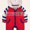 2015 latest design boys cotton winter romper
