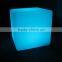 rechargeable transparent plastic square led chair