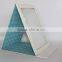 Beauty Gifts Small Square Blue Leather Foldable Makeup Mirror