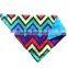 Comfortable Hot Selling Colorful Chevron Pattern Minky Bib For Baby Quality Choice