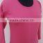 Pink color plain dyed hojari single jersey fabric t-shirts / Girls winter wear beautiful o-neck t-shirts