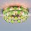 Crystal beaded MR16 GU5.3 round recessed clear ball crystal beads downlight with 2 layer gold iron metal