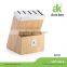 LFGB/FDA approve wooden knife stand,knife holder,wood block