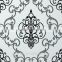 Black decorative pattern non woven wallpaper