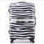 Cheap Zebra-Stripe 2 Side Full Printing Carry On ABS Trolley Suitcase In 20-inch Size