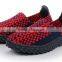 Elastic woven shoes hand woven shoes