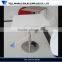 Artificial marble top modern restaurant high glossy white acrylic dining table