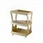 Wood Color Salon Trolley Salon Furniture Wood Shelf 3968
