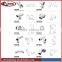 Frameless glass shower door fitting glass clamp and supporter