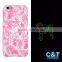 C&T Glow in the night dog shape hard case with imd printing design for iphone 6 plus