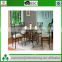 Dining room furniture metal frame MDF top table and chair