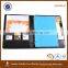 leather folder with 3 ring binder/organized file folder