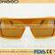 2016 High-end Hand made bamboo sunglasses polarized so real hand polished laser custom engraved bamboo
