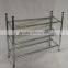 Hottest 18pairs 3 layer DIY cheap iron pipe stacking shoe rack