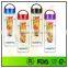 24 ounce bpa free single wall plastic fruit infuser bottles