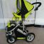 Aluminum Polyester Stroller 3 in 1 Baby Stroller with Carrying Cot and Car Seat