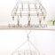 Stainless steel clip and drip hanger with 26 clips clothes drying rack and hanger/clip