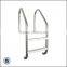 P1840 Extendable Swimming Pool Stainless Steel Ladder with Plastic 2/3/4 Steps for in-ground Pool