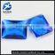 Lab-created 8*10mm blue sapphire rectangle crystal glass beads for decoration
