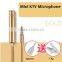 Portable singing microphone for smartphone karaoke , KTV use mini condenser microphone