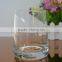 Round shaped glass candle holder candle jar