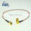 2016 sma golden plating 4 hole flange female for RG316 174 coaxial RF connector