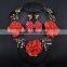 Hot Resin Necklace Earring Flower Jewelry Set