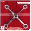 wholesale price SS304/316 stainless steel curtain wall glass spider fittings of 4 arms