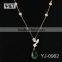 Mother of Pearl Tiny Pendant Crystal Flower Necklace Large