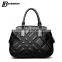 fashion trendy cowhide leather shoulder bags women tote hand bags casual