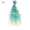 Red Ombre Wavy Hair Curly Extension Bundles for Doll