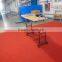 Height Adjustable Over Bed Iron Wooden Table