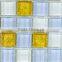 gold color glass mosaic tile (crystal glass)