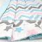 Wholesale classic style breathable double layered adorable baby quilt