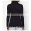 High Neck Top Woman Plain Blouses