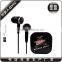 2016 plastic earphone with package, earphone stereo wireless earphone