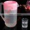 Cheap promotional 60oz PP plastic water pitcher with four cups BPA free