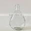 100ml transparent flat-shaped glass liquor empty bottles with twist lid