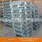 Aceally Folding Wire Mesh Pallet Cage Wire Stackable Storage Bins