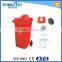 Lower plastic waste bin container price, good waste bin price, plastic waste bin with wheels