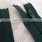 20.5 inch Green Closed Bottom Coil Zipper, Nylon Closed End Zipper