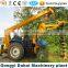 digging,put line,vertical pole,Bulldozing,crane,integrated machine