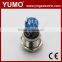 LA16JSF-11E blue push button monetary with lamp stainless steel 6V DC