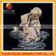 Lovely shaolin little monk buddha statue sleep on stone