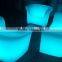 PE LED modern sofa furniture / night club plastic sofa set/ glow led sofa