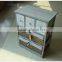 Exclusive fashion design high quality handmade customized wooden cabinet with wicker drawers