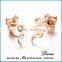 Latest Design Fashion Stainless Steel Snake Animal Stud Earring for Women Girls
