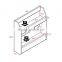 MDF wooden wall mounted wine display with Stemware holder floating wine rack
