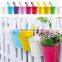 Newest ourdoor garden metal flower pot hanging planter